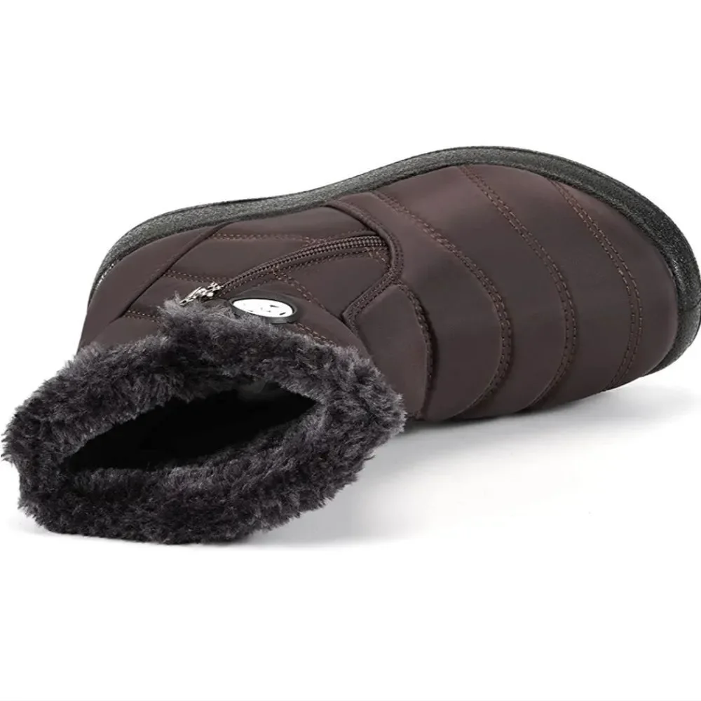 Kid's Winter Boots Ankle Boots with Warm Fur Anti-Slip